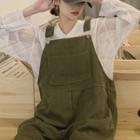 High-waist Plain Wide Leg Jumpsuit