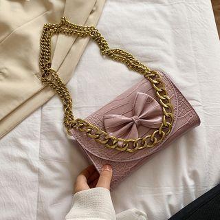 Chunky Croc Faux Leather Handbag