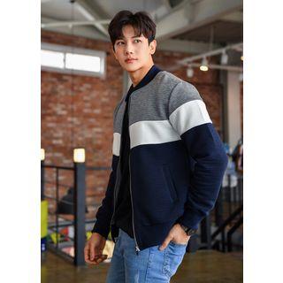Color-block Neoprene Jacket