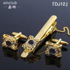 Set: Neck Tie Clip + Cuff Link Dj12 - One Size