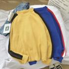 Couple Matching Colored Panel Sweater