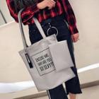 Set: Lettering Tote Bag + Zip Pouch