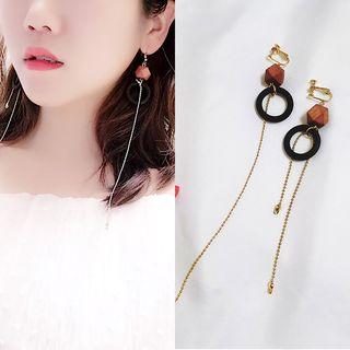 Wooden Drop Earring