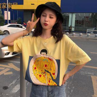 Rice Print Short-sleeve T-shirt