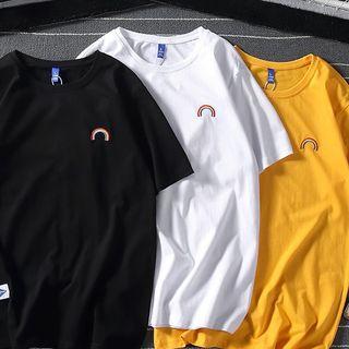 Short-sleeve Rainbow Detail T-shirt