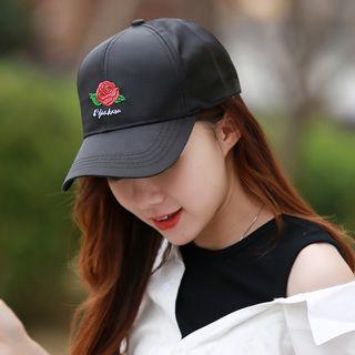 Rose Embroidery Baseball Cap