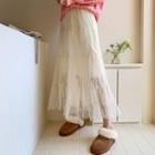Tulle Long Tiered Skirt