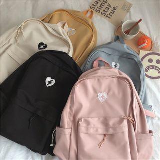 Heart Embroidery Backpack