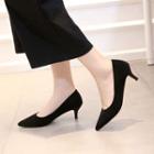 Genuine Leather Pointed Heels