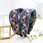 Embroidered Flower Headband