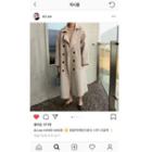 Single-breasted Wool Coat Beige - One Size