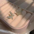 Butterfly Rhinestone Earring / Cuff Earring
