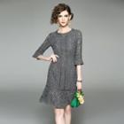 3/4-sleeve Mermaid Dress