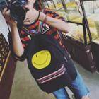 Smiley Face Canvas Backpack