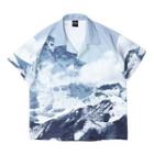 Short-sleeve Sea Print Shirt