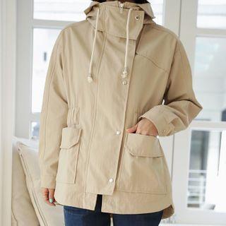 Hooded Nylon Safari Jacket