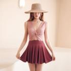Long-sleeve / Sleeveless Open-back Swimdress