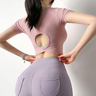Quick-dry Open-back Sports Top In 5 Colors