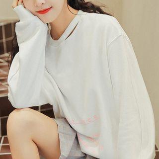 Lettering Pullover Off White - One Size