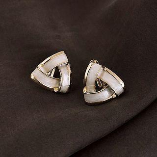 Alloy Triangle Earring 1 Pair - As Shown In Figure - One Size