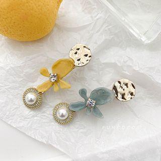 Alloy Faux Pearl Hair Clip