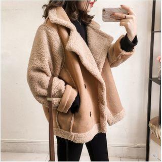 Notch Lapel Fleece-lined Jacket