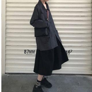 Button Jacket / Midi Skirt
