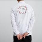 Lettering Hidden Placket Shirt