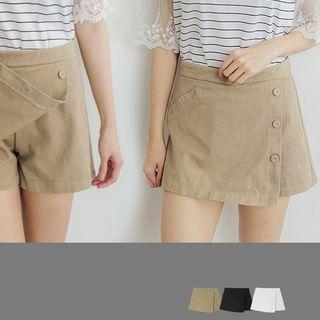 Button Front Skorts