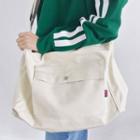 Pocket-front Cotton Cross Bag