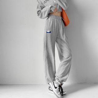 Labeled Loose-fit Sweatpants In 5 Colors