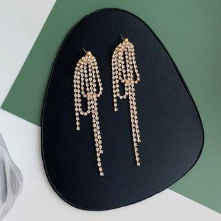 Rhinestone Chain Dangle Earring