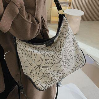Print Crossbody Tote Bag