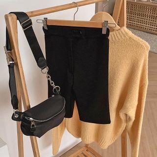 Double-button Biker Shorts One Size
