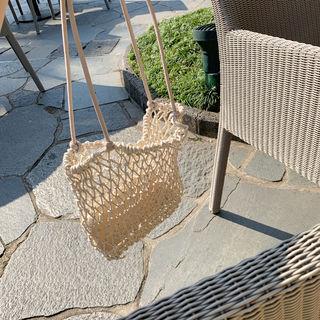 Perforated Cotton Shopper Bag