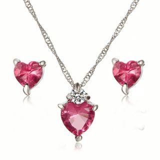 Set: Heart Necklace + Earring