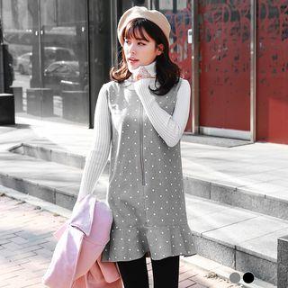 Pearled Woolen Jumper Dress