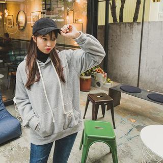 Hooded Pocket-front Sweatshirt