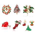 Embellished Christmas Brooch (various Designs)