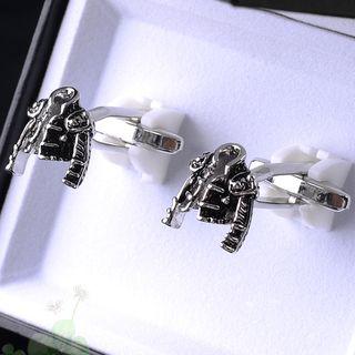 Miniature Shirt Cufflinks As Shown In Figure - One Size
