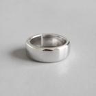 925 Sterling Silver Polished Open Ring White Gold - Hk Size No. 14