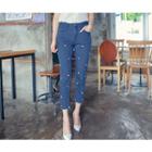 Faux-pearl Skinny Jeans
