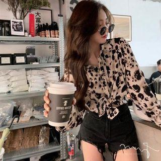 Chiffon Print Long Blouse