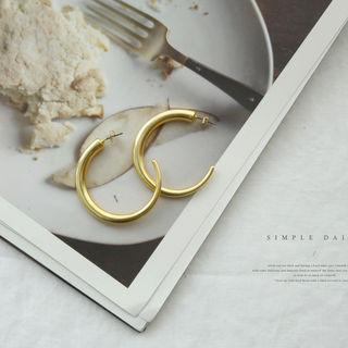 Large Hoop Earrings In 2 Types