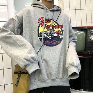 Couple Matching Car Print Hoodie