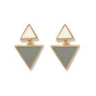 925 Triangle Earring