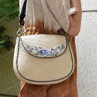 Floral Crossbody Bag Diy Embroidery Kit