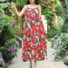 Flower Print Sundress With Sash