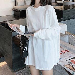 Round Neck Plain Oversized T-shirt