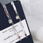 Crystal Cube Dangle Earrings